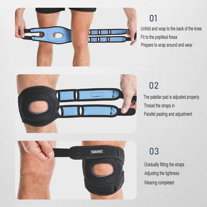 1PC Patella Knee Brace Knee Compression Sleeve Support for Women Men Knee Pain Arthritis Pain Sport Knee Guard Knee Pads