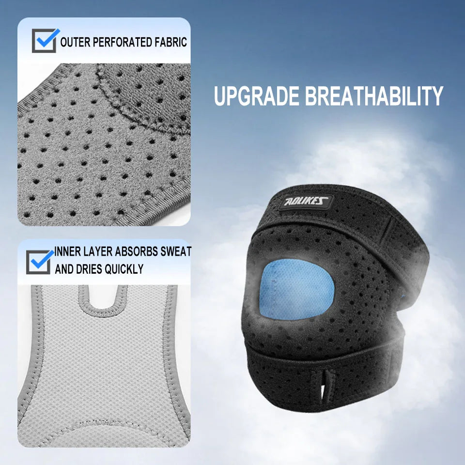 1PC Patella Knee Brace Knee Compression Sleeve Support for Women Men Knee Pain Arthritis Pain Sport Knee Guard Knee Pads